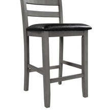 Load image into Gallery viewer, TREXM Set of 4 Wooden Counter Height Dining Chair with Padded Chairs, Gray
