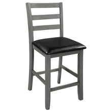 Load image into Gallery viewer, TREXM Set of 4 Wooden Counter Height Dining Chair with Padded Chairs, Gray
