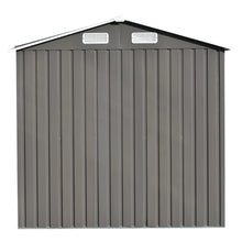 Load image into Gallery viewer, TOPMAX Patio 6ft x4ft Bike Shed Garden Shed, Metal Storage Shed with Lockable Door, Tool Cabinet with Vents and Foundation for Backyard, Lawn, Garden, Gray
