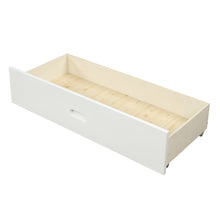 Load image into Gallery viewer, Wood platform bed with two drawers, full (white)
