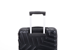 Pure PC 16" Hard Case Luggage Computer Case With Universal Silent Aircraft Wheels Black