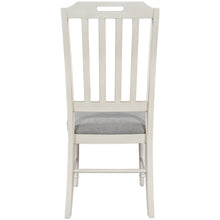 Load image into Gallery viewer, TOPMAX Farmhouse 4-Piece Padded Dining Chairs with High Back, Gray Fabric+White Frame

