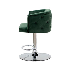 Load image into Gallery viewer, Naxos Swivel Adjustable Height Tufted Bar Stool
