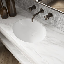 Load image into Gallery viewer, Ceramic Oval Undermount White Bathroom Sink Art Basin
