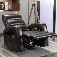 Load image into Gallery viewer, Orisfur. Power Motion Recliner with USB Charge Port and Two Cup Holders -PU Leather Lounge chair for Living Room
