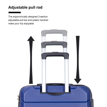 Load image into Gallery viewer, Hardshell Suitcase Spinner Wheels PP Luggage Sets Lightweight Suitcase with TSA Lock,3-Piece Set (20/24/28) ,Navy
