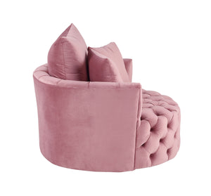 ACME Zunyas Accent Chair w/Swivel, Pink Velvet AC00291