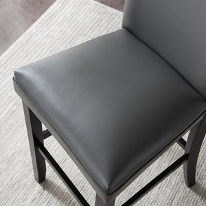 High bar chair (grey breathing leather)