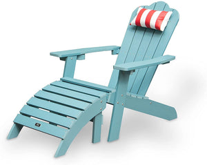 TALE Adirondack Chair Backyard Furniture Painted Seat Pillow Red