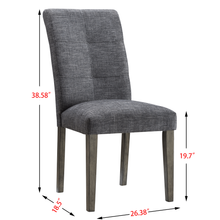 Load image into Gallery viewer, SIDE CHAIR SET OF 2,DARK GRAY
