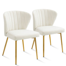 Load image into Gallery viewer, Set of 2 Modern Dining Chairs, Velvet Accent Chair, Living Room Chairs
