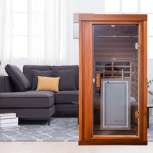 Load image into Gallery viewer, One person red cedar far infrared sauna room
