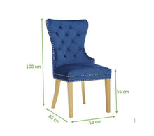 Load image into Gallery viewer, Simba Chair with Gold Legs Navy
