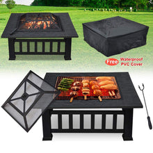 Load image into Gallery viewer, Upland Charcoal Fire Pit with Cover-Antique Finish
