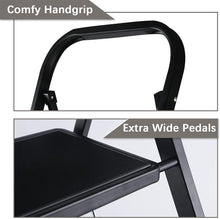 Load image into Gallery viewer, YSSOA 4 Step Ladder, Folding Step Stool with Wide Anti-Slip Pedal, 330 lbs Sturdy Steel Ladder, Convenient Handgrip, Lightweight, Portable Steel Step Stool, Black (HILADDFOLD4B)
