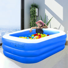Load image into Gallery viewer, Family Inflatable Swimming Pool Three-layer Printing, Above Ground PVC Outdoor  Toy Pool for Kids, Babies, Adults, 120&#39;&#39;W*70&#39;&#39;D*22&#39;&#39;H
