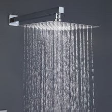 Load image into Gallery viewer, Trustmade 10 Inches Polished Chrome Shower System Bathroom Luxury Rain Mixer Shower Combo Set Wall Mounted Rainfall Shower Head System, Rough-in Valve Body and Trim Included - 2W01
