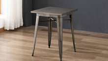 Load image into Gallery viewer, BTExpert Industrial Antique Distressed Sqaure Rustic Metal Dining Table Indoor Outdoor
