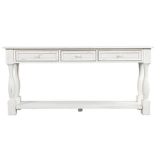 Load image into Gallery viewer, TREXM Console Table 64&quot; Long Sofa Table Easy Assembly with Drawers and Shelf for Entryway, Hallway, Living Room (Antique White)
