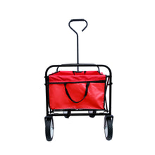 Load image into Gallery viewer, Folding Wagon Garden Shopping Beach Cart (Red)
