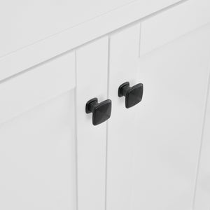 36 Inch W White Bathroom Vanity Set with Faucet and Mirror