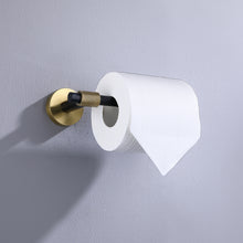 Load image into Gallery viewer, Black and Gold Bathroom Hardware 4-Piece Set
