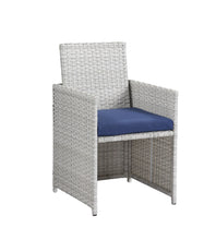 Load image into Gallery viewer, ACME Paitalyi 9Pc Patio Set, Blue Fabric &amp; Wicker (1Set/3Ctn) 45075
