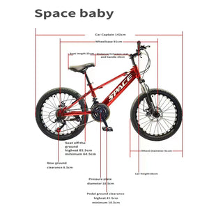 Mountain Bike for Kids, Featuring 20-Inch Aluminuml Steel Frame and 21-Speed with 20-Inch Wheels （Red）