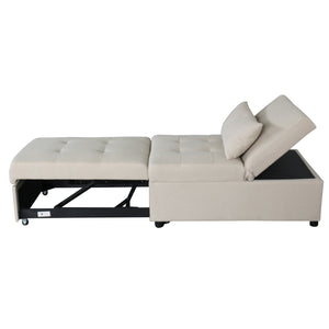 Folding Ottoman Sofa Bed（Beige）