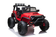 Load image into Gallery viewer, JEEP Double Drive Children Ride- on Car With 40W*2 12V9AH*1 Battery,Parent Remote Control， Electron assisted steering wheel， Foot Pedal ，Led lights,music board with USB/bluetooth/MP3/music/ volume
