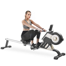 Load image into Gallery viewer, [VIDEO provided]Rowing Machine Indoor Rower with Magnetic Tension System,LED Monitor and 8-level Resistance Adjustment  Equipment
