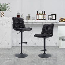 Load image into Gallery viewer, COOLMORE  Bar Stools with Back and Footrest Counter Height Dining Chairs Set of 2
