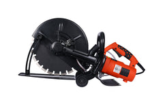 Load image into Gallery viewer, Electric 14&quot; Cut Off Saw Wet/Dry Concrete Saw Cutter Guide Roller with Water Line Attachment
