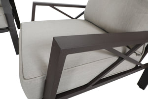 4 pcs Aluminum Patio Sofa set with Cushion,KD