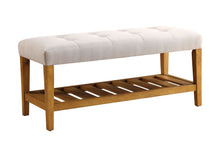 Load image into Gallery viewer, ACME Charla Bench in Light Gray &amp; Oak 96680
