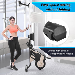 [VIDEO provided]Rowing Machine Indoor Rower with Magnetic Tension System,LED Monitor and 8-level Resistance Adjustment  Equipment