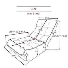 Load image into Gallery viewer, Single sofa reclining chair Japanese chair lazy sofa tatami balcony reclining chair leisure sofa adjustable chair
