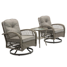 Load image into Gallery viewer, 3pcs Outdoor Furniture Modern Wicker set
