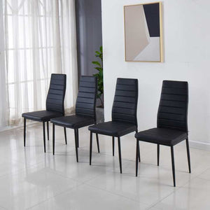 1+4 dining table and chair set,dining room,office,black color