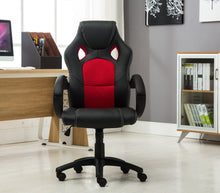Load image into Gallery viewer, Gaming Tilt Swivel High back Leather Office Executive Chair - Red
