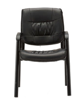 Load image into Gallery viewer, BTEXPERT Leather Chair Reception Side Conference Waiting Room Guest Chair Black
