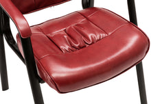 Load image into Gallery viewer, Leather Executive Office Chair Waiting Guest Conferance Chair Burgundy
