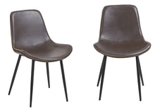 Load image into Gallery viewer, BTEXPERT 5088-2 Vintage Brown Upholstery PU Leatherette Dining Chairs-Rustic Set of 2

