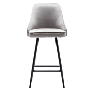 Afia Premium Upholstered Modern Premium Stool Bar Chairs Set of 2