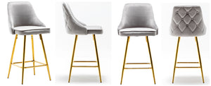 BTExpert Shagufta Tufted Upholstered Modern Stool Bar Chair