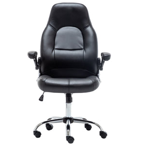 Office Desk Gaming Lumbar Support Computer Task Executive Adjustable Height/Arms Faux Leather Chair