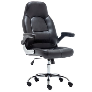 Office Desk Gaming Lumbar Support Computer Task Executive Adjustable Height/Arms Faux Leather Chair