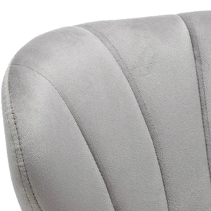 Premium Nedaa Velvet Modern Upholstered Dining Adjustable Height 36-44" High Back Stool Bar Chairs, Set of 2 Pack Grey Velvet