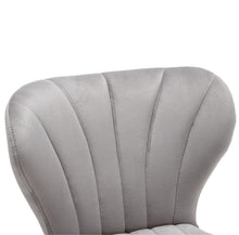 Load image into Gallery viewer, Premium Nedaa Velvet Modern Upholstered Dining Adjustable Height 36-44&quot; High Back Stool Bar Chairs, Set of 2 Pack Grey Velvet
