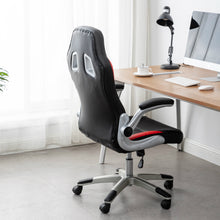Load image into Gallery viewer, Ergonomic Swivel  Adjustable Lumbar Support Tilt Executive Gaming Chair Black Red
